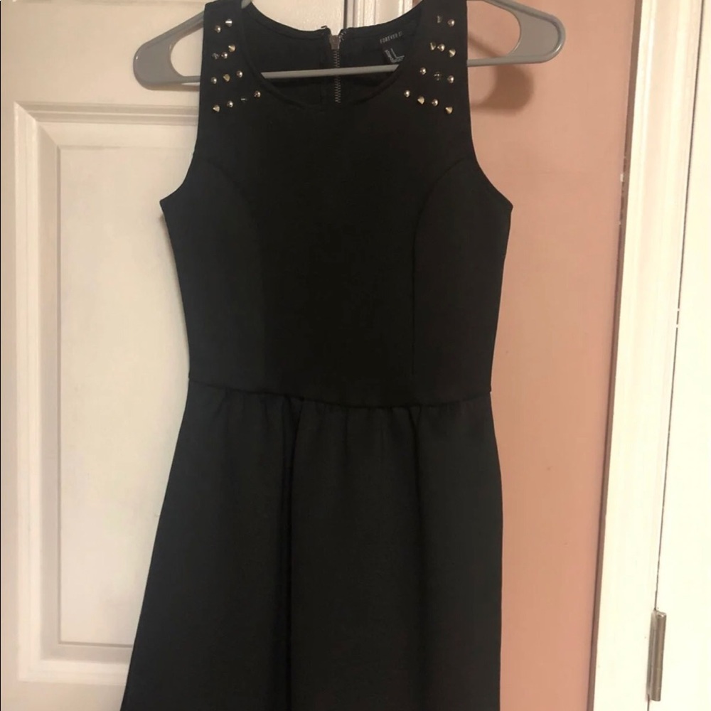 Black skater dress